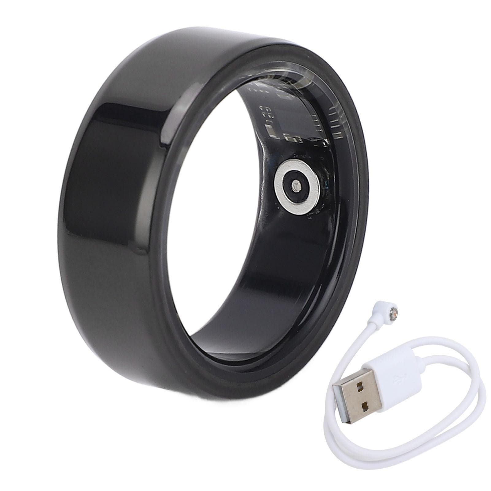 Smart Ring Fitness Tracker Multi Sport Mode IP68 Water Resistant Sleep Monitoring Photo Control Size 11