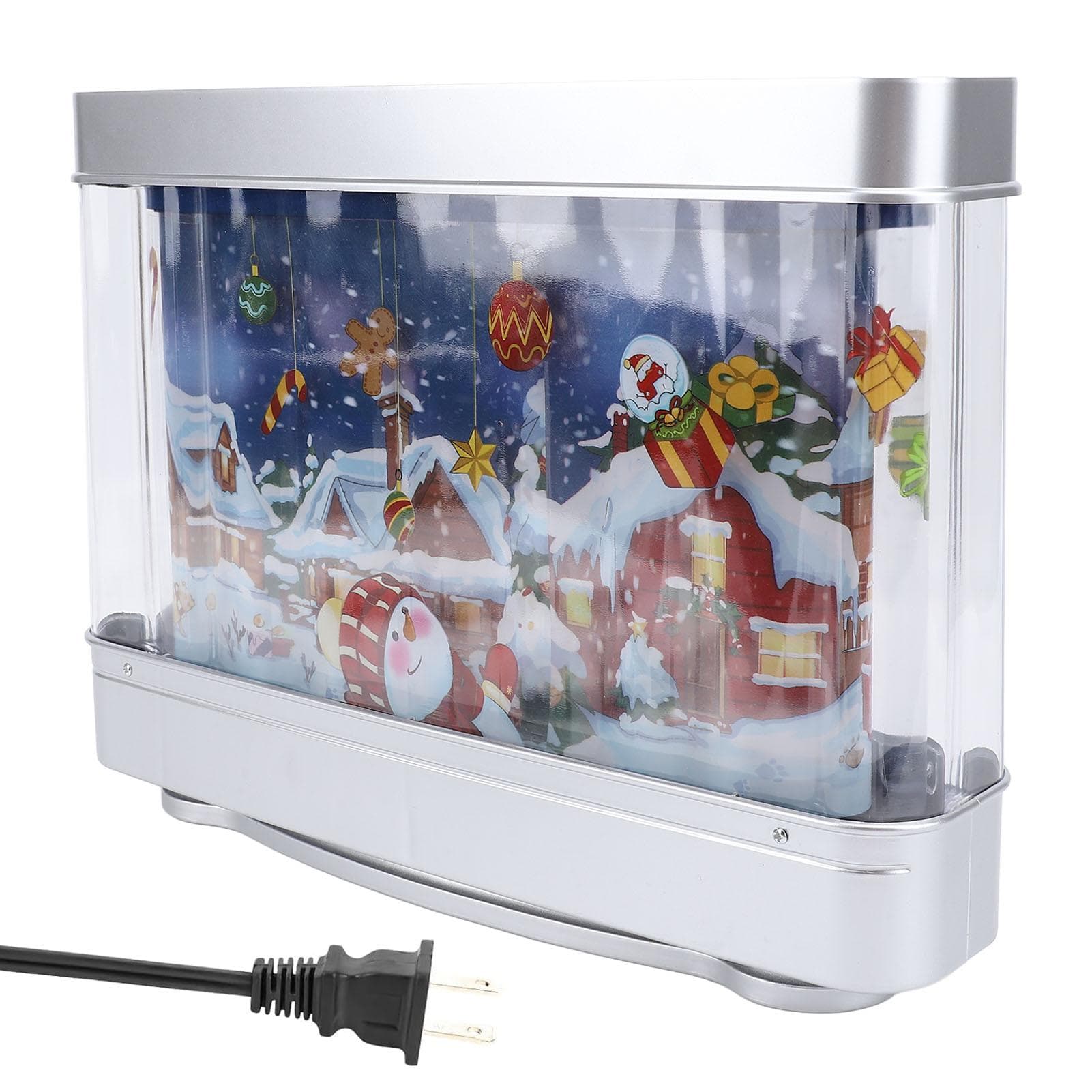 Xmas Table Decoration Light LED Dynamic Effect Stress Relief Santa Reindeer Aquarium Desk Lamp for