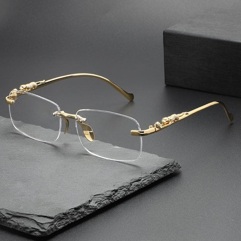 Rimless Sunglasses Oval Fashion Metal Eyeglasses for Women Men Summer Travel Shades Square Sun Glasses