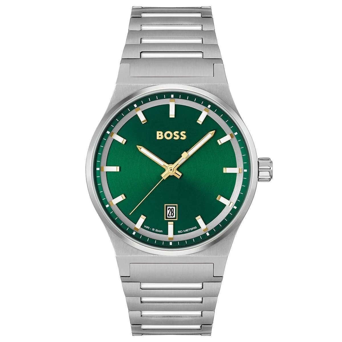 HUGO BOSS 1514079 Men’s Luxury Quartz Watch Stainless Steel Strap silver