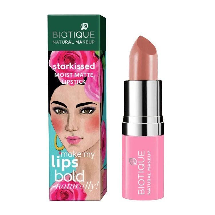 Kiss on the Island Moisturizing Matte Lipstick (4.2 g), Starkissed Moist Matte Lipstick Island Kiss, Biotique