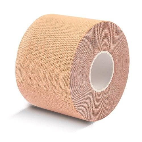 SKDK Kinesiology Tape Breathable Waterproof Athletic Recovery Sports Tape Fitness Tennis Knee Muscle Pain Relief Access XYZ 5cm X 5Meter light yellow