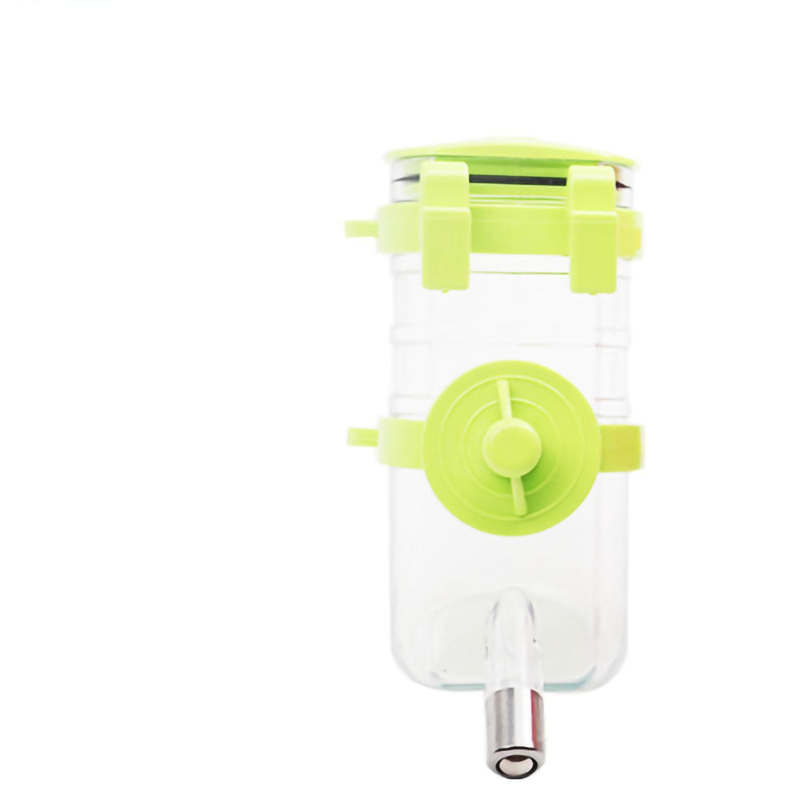 Dog Water Dispenser Hanging Automatic Pet Drinking Bottle for Small Medium Dogs and Cats Green 350ML 350ml green