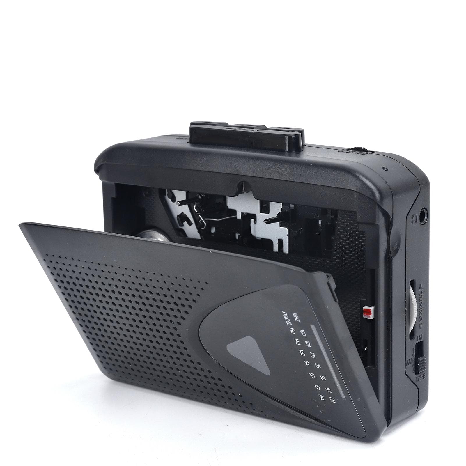 Cassette Player Walkman Cassette Player Portable Speaker Multiple Power Supply Methods AMFM Radio black