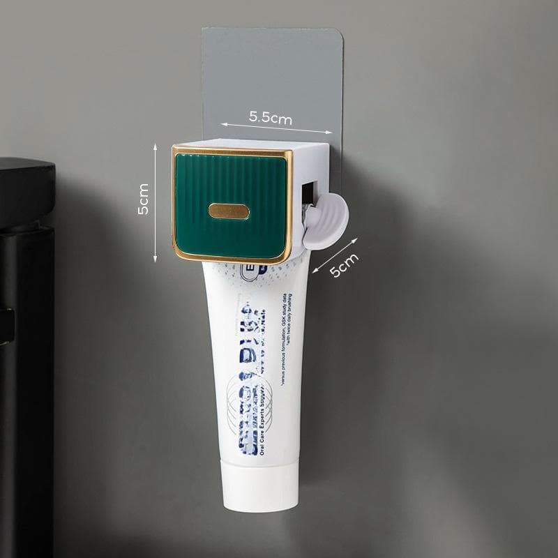 Wall-mounted Shelves Large Toothpaste Squeezer Hand Cream Cleanser Squeezer Lazy Squeeze Toothpaste Holder Bathroom Accessories green