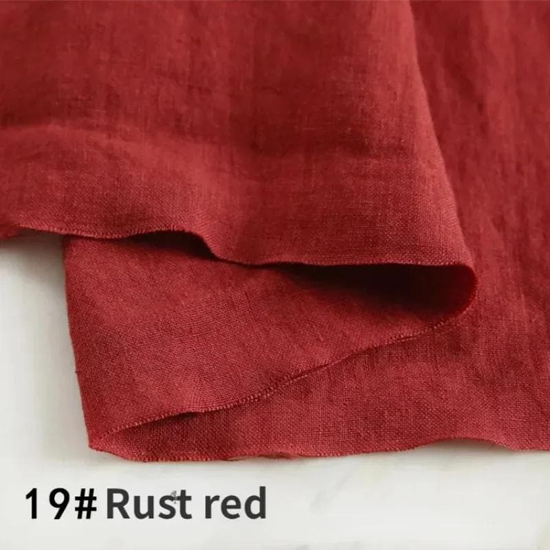 100% Pure Linen Clothing Hemp Fabric By The Meter Thin Stone Washed High-Grade Quality Linen Summer Dress Pants Ramie Cloth