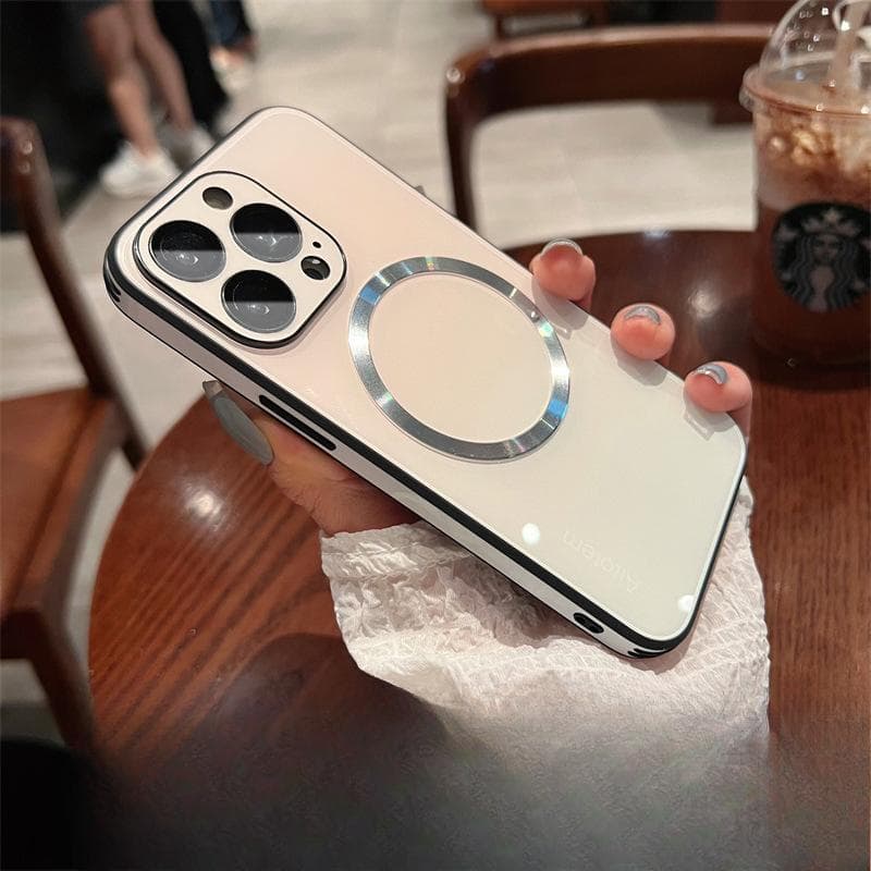 Applicable To IPhone16Promax Gradient Glass Magnetic Absorbing Mate70 Mobile Phone Case Apple 15 Lens Film Full Package P70