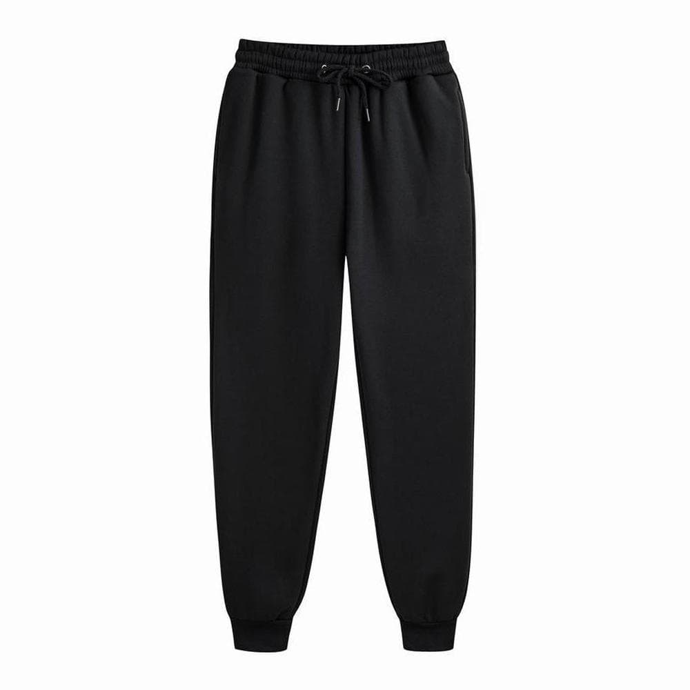 Men Casual Sports Pants Running Workout Jogging Long Pants Gym Sport Trousers for Men Jogger Sweatpants S black