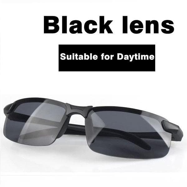 Top Anti-glare Day Night Vision Glasses for Driving Men Polarized Sunglasses Photochromic Driver Goggles Glasses black