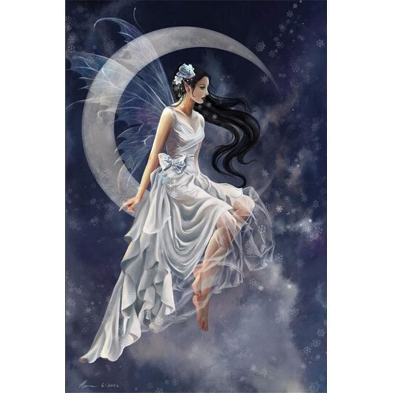 Round Diamond Painting Fantasy beauty waterfall 3D Diamond embroidery landscape Needlework 20X30CM