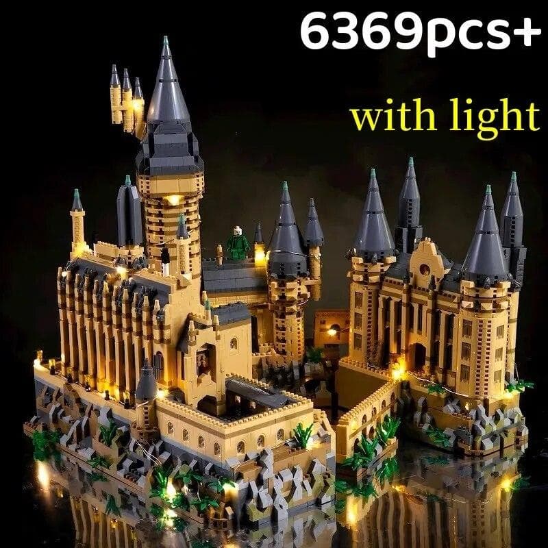 Micro Bricks City Creative Medieval Magic Castle Series School Architecture Model Building Blocks Gifts Toys Kid Adult Child amethyst