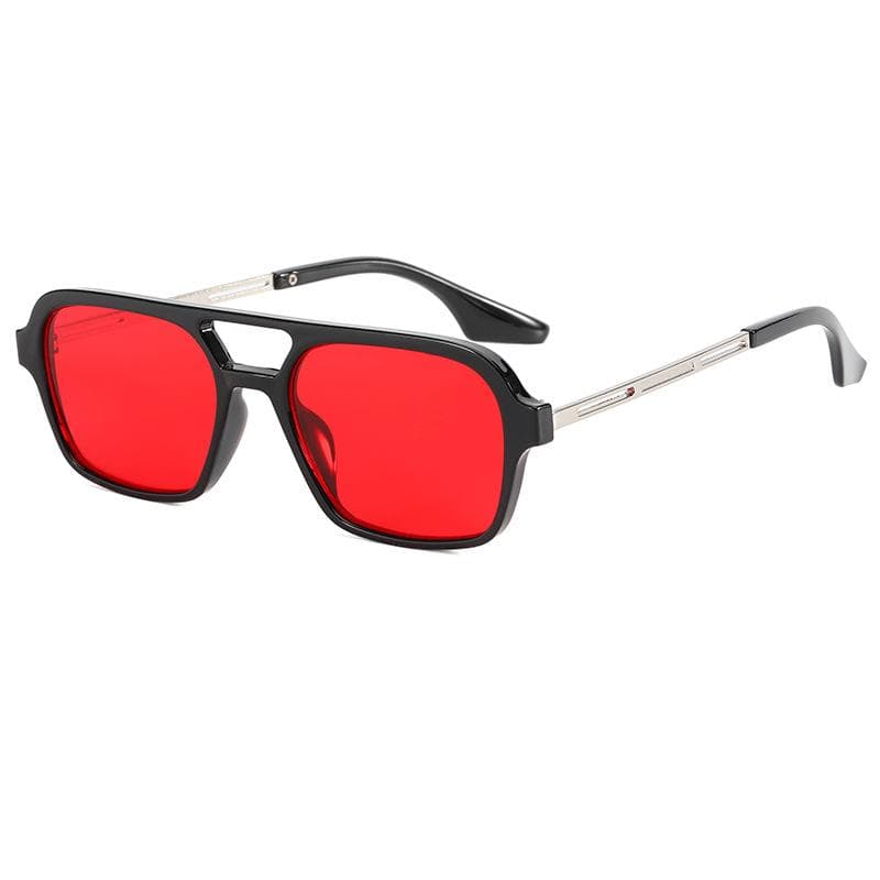 Vintage Retro Square Sunglasses Women Men Small Rectangle Sun Glasses Double Beam Travel Brand Fashion
