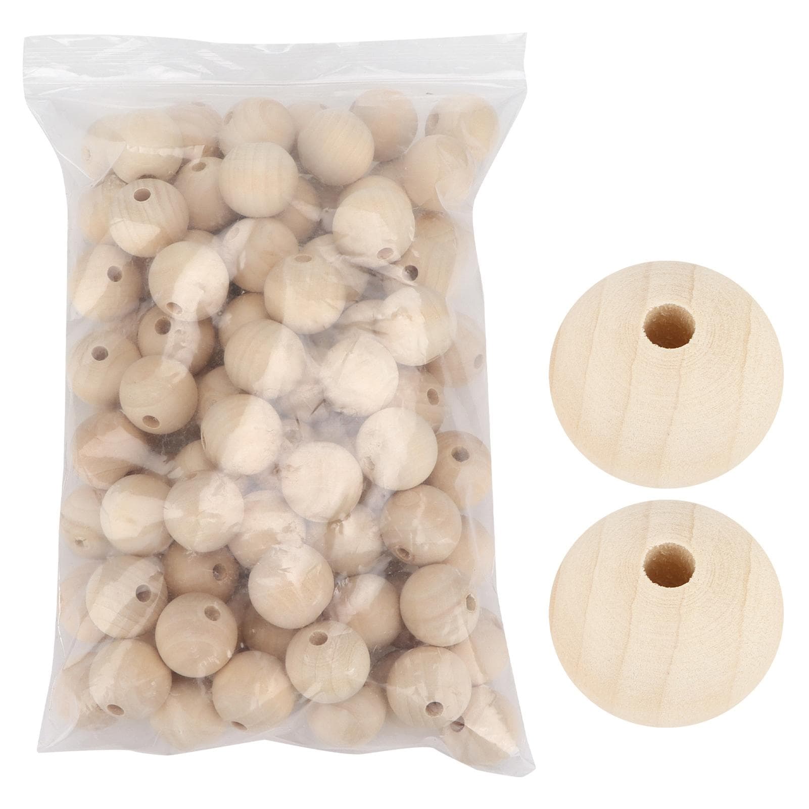 Wood Beads Polishing Clear Texture AllMatch Multipurpose Decor Parts for Painted Materials Ornaments