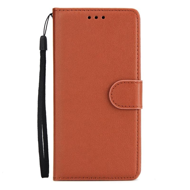 P20Lite Leather Case on for Huawei P20 Lite Case for Huawei P 20 P20 P30 Pro P30 Lite Cover Classic Style Flip Wallet Phone Case for Huawei P30 Pro brown