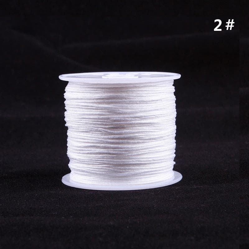 SHANGSHU 1 Roll 45mx0.88mm Nylon Cord Thread Chinese Knot Macrame Bracelet Braided Cord 02