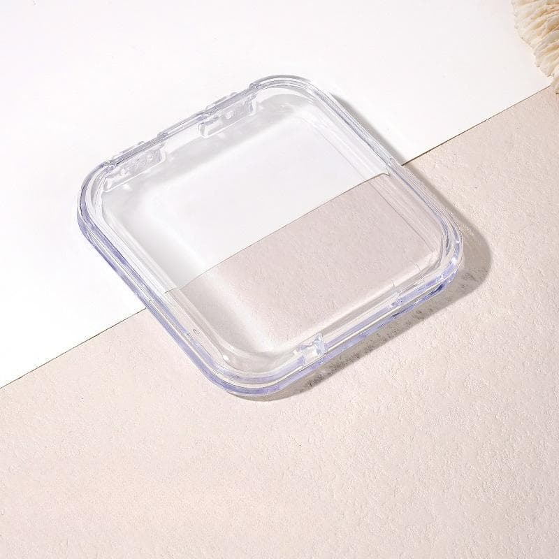 2pcs Transparent Acrylic Fake Nails Display Box, Portable Nail Sticker Showcase, Empty Manicure Box (Nails Not Included) 2pcs