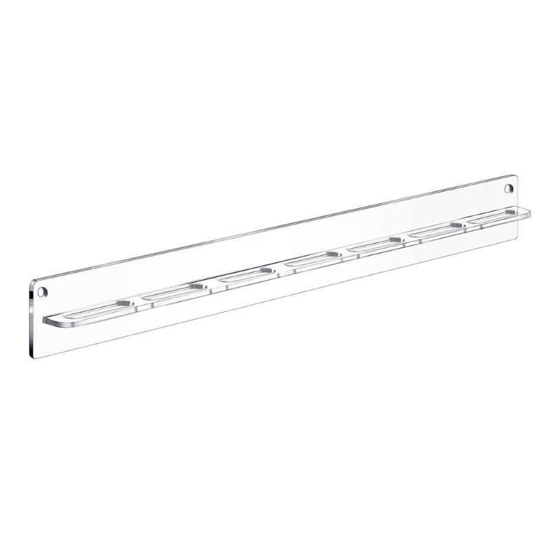 1Pcs Sunglasses Storage Rack Wall Mounted Glasses Rack 7 holes Acrylic Hooks for Glasses Organizer Home Door Hook Glasses Hanger clear