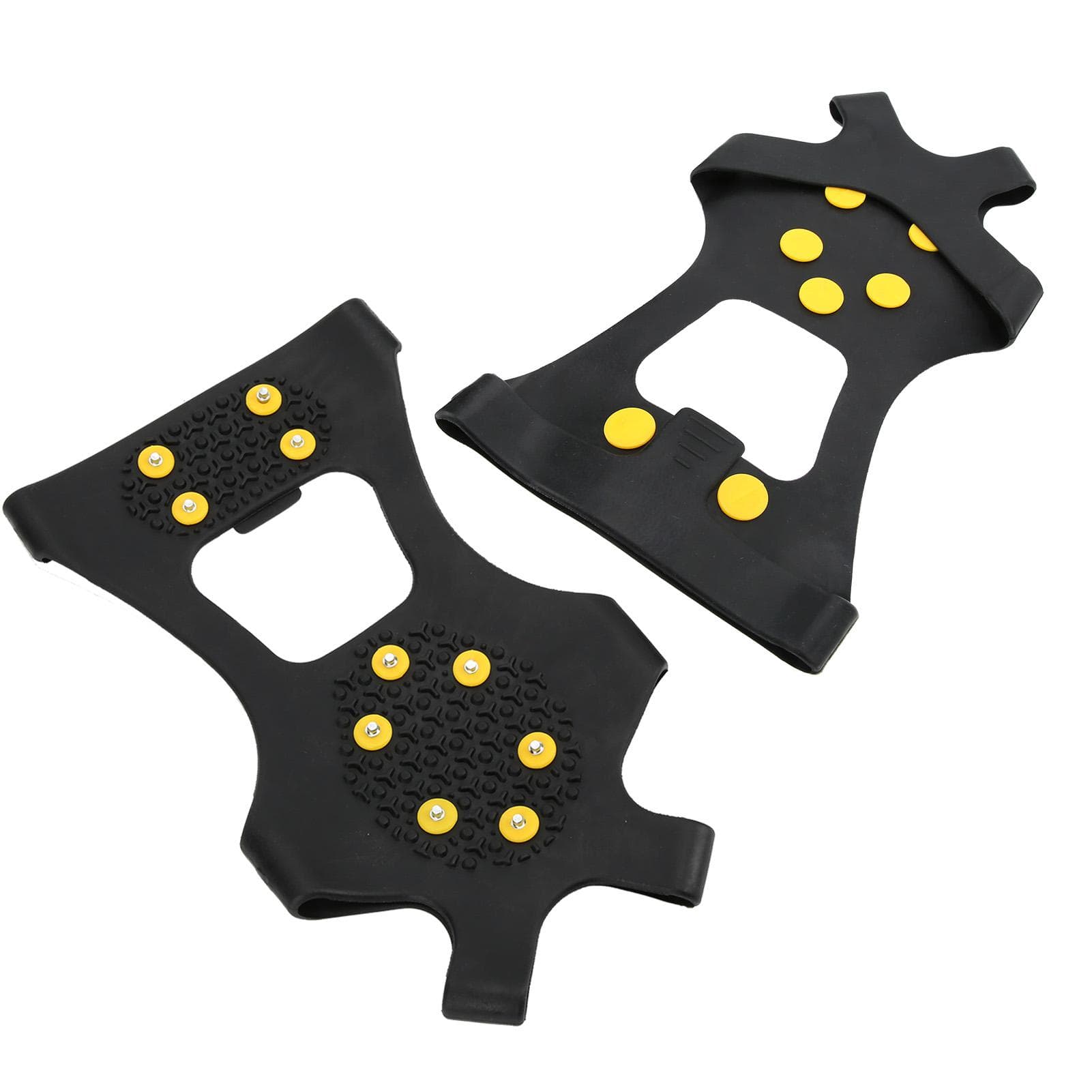 10 Steel Teeth Outdoor Snow Climbing Crampons Mountaineering AntiSlips Shoes Spikes(L )