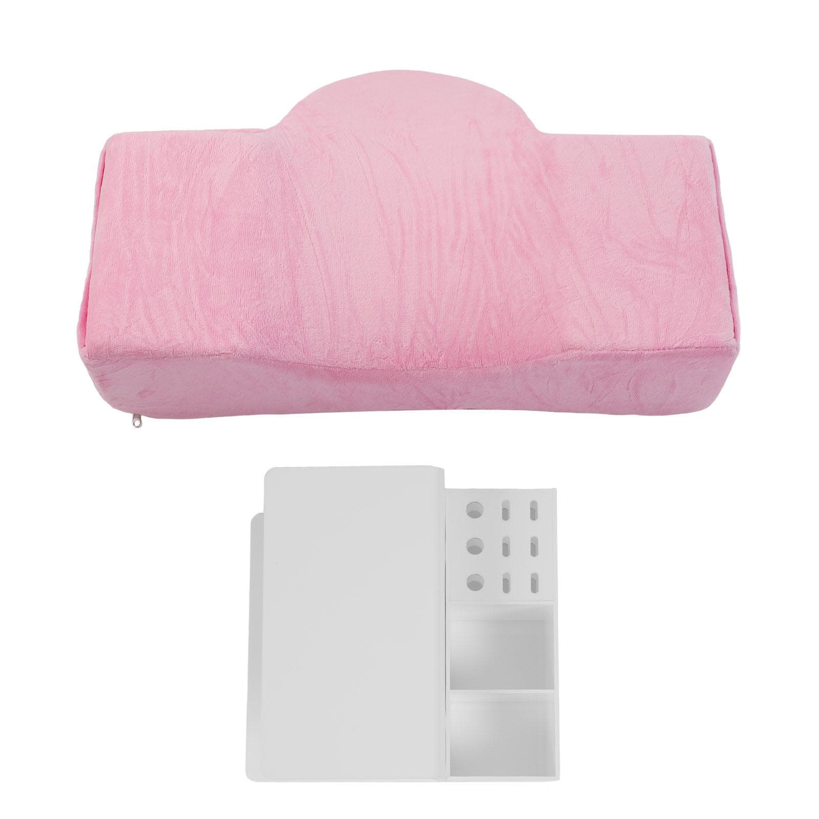 Eyelash Extension Neck Pillow with Acrylic Shelf Organizer Stand Grafting Tools Display U Shaped
