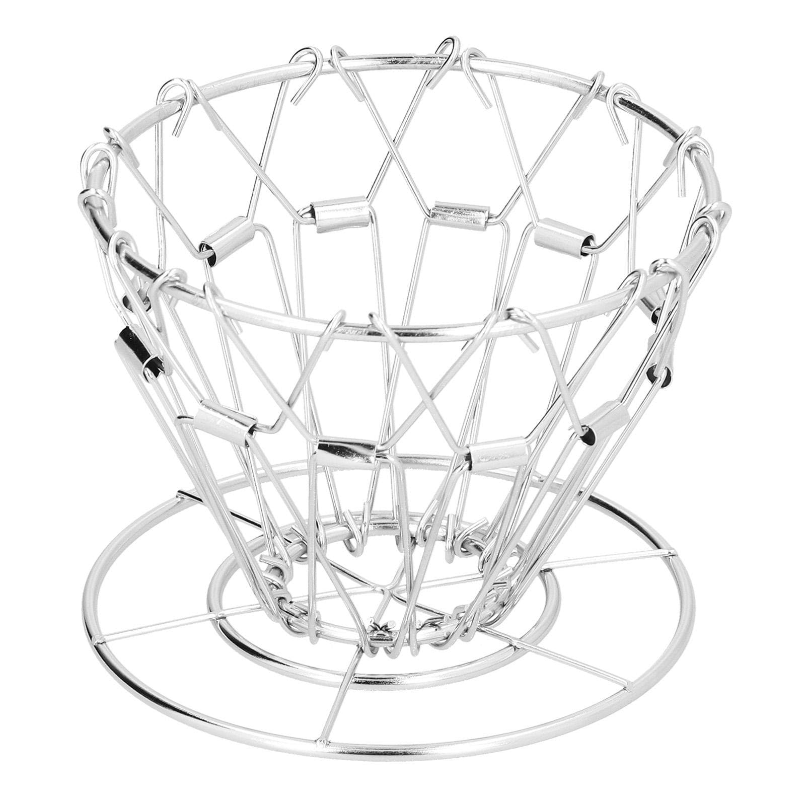 HandMade Coffee Filter Stand DripType 3Holes Foldable Stainless Steel CakeType Coffee Filter silver