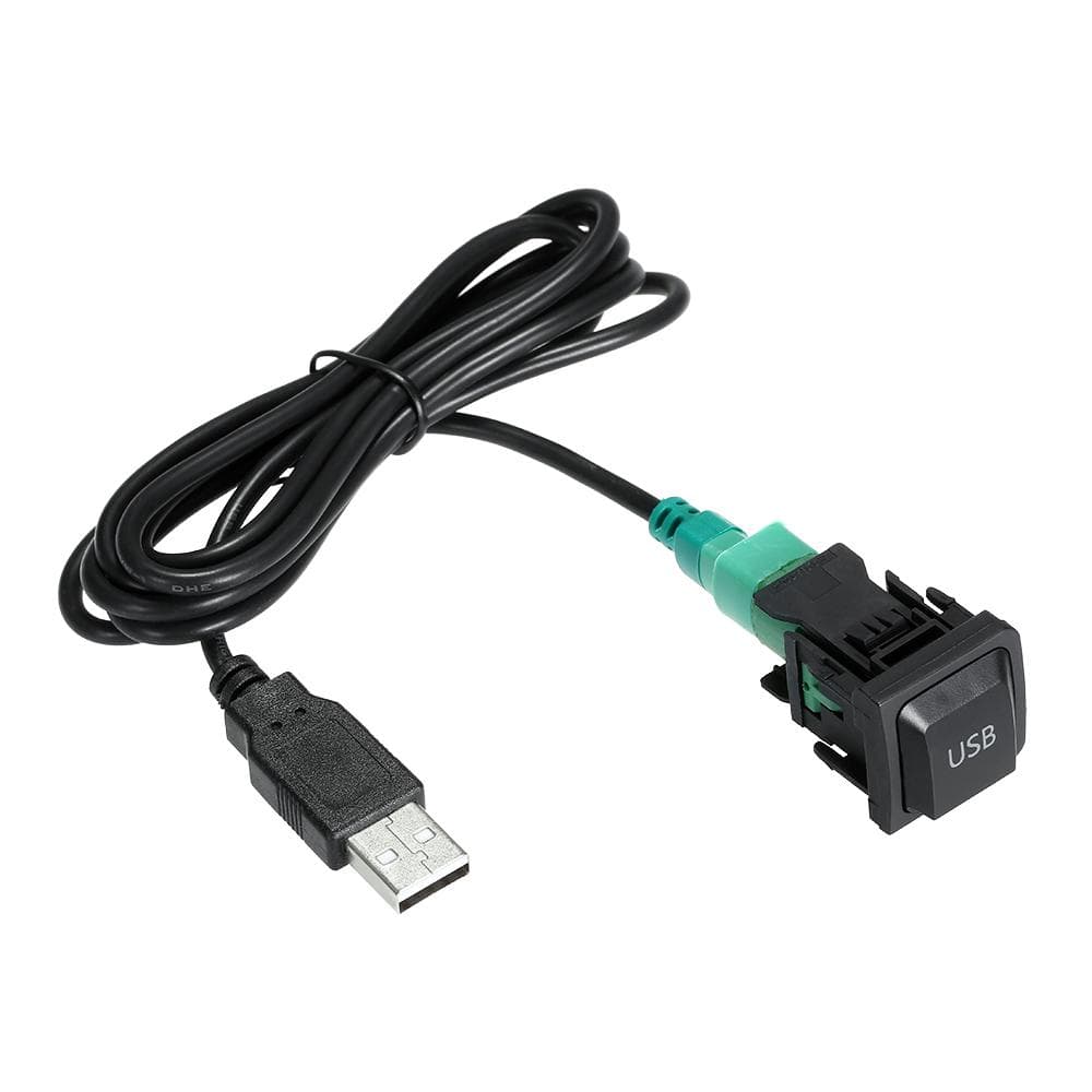 USB Audio Cable Adapter CD Player Radio Wire Cable Fit for VW Volkswagen 130cm black