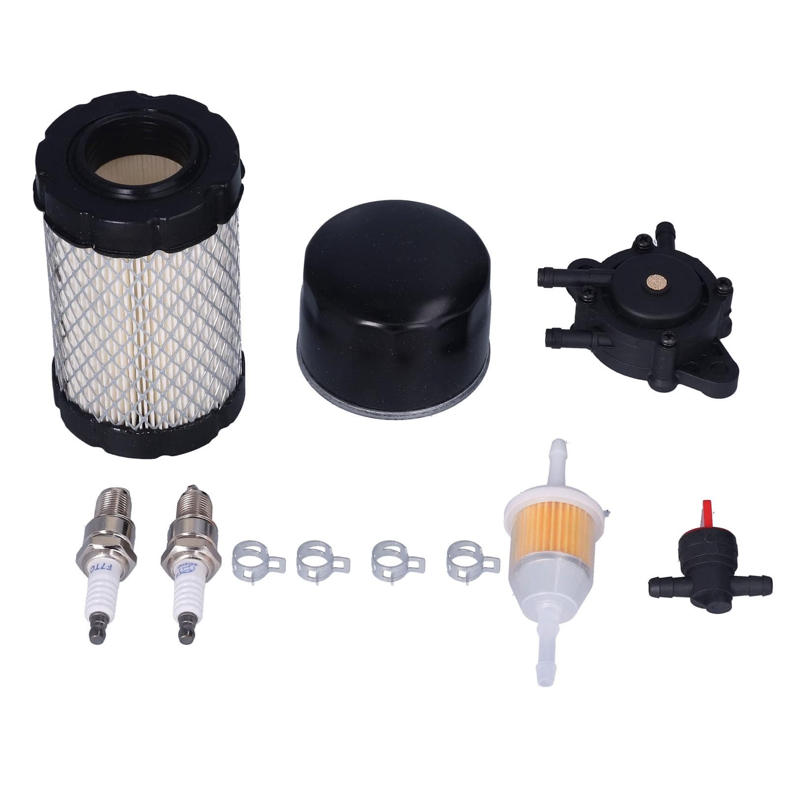 Lawn Mower Air Filter with Fuel Pump Oil Filter Fuel Filter Pre Filter for John Deere D100 D105