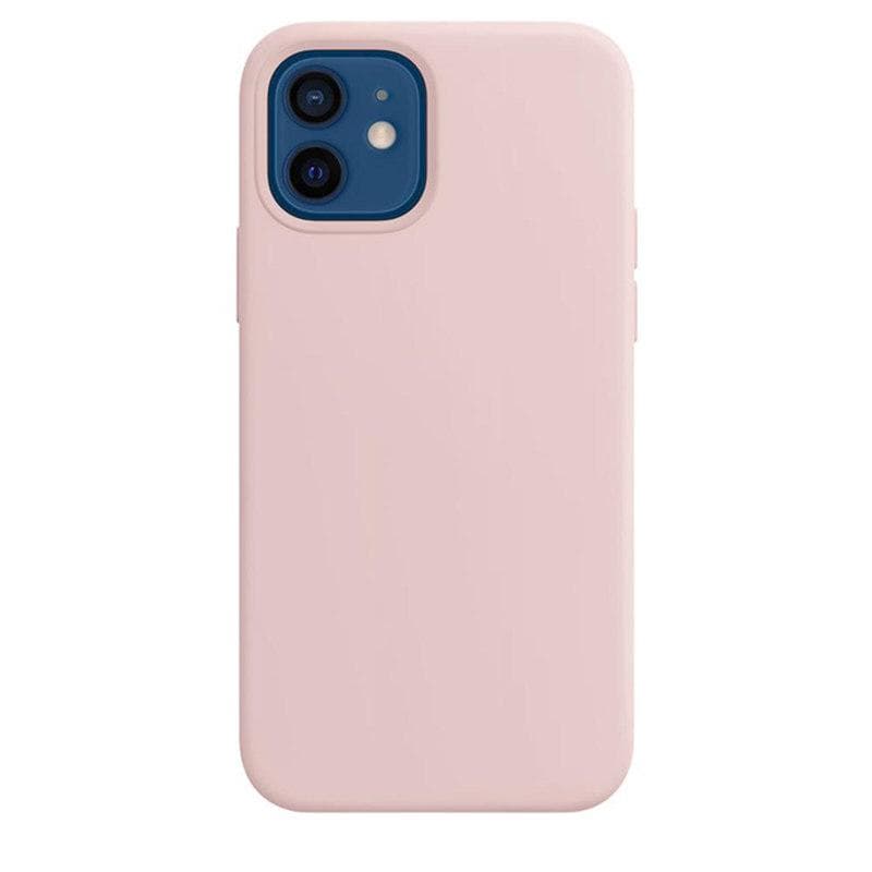 Luxury Silicone Case For iPhone 13 Mini 15 14 Pro MAX Cases For Apple iPhone 11 12 13 mini Full Cover With Box iPhone 14 Pro light pink