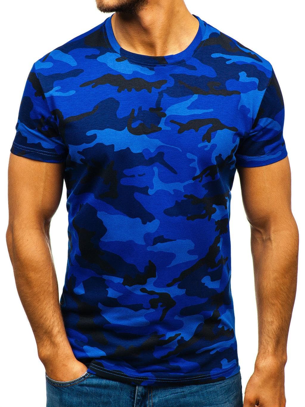 Summer Fashion Camouflage T-shirt Men Casual O-neck Cotton Streetwear T Shirt Men Gym Short Sleeve T Shirt Tops XL