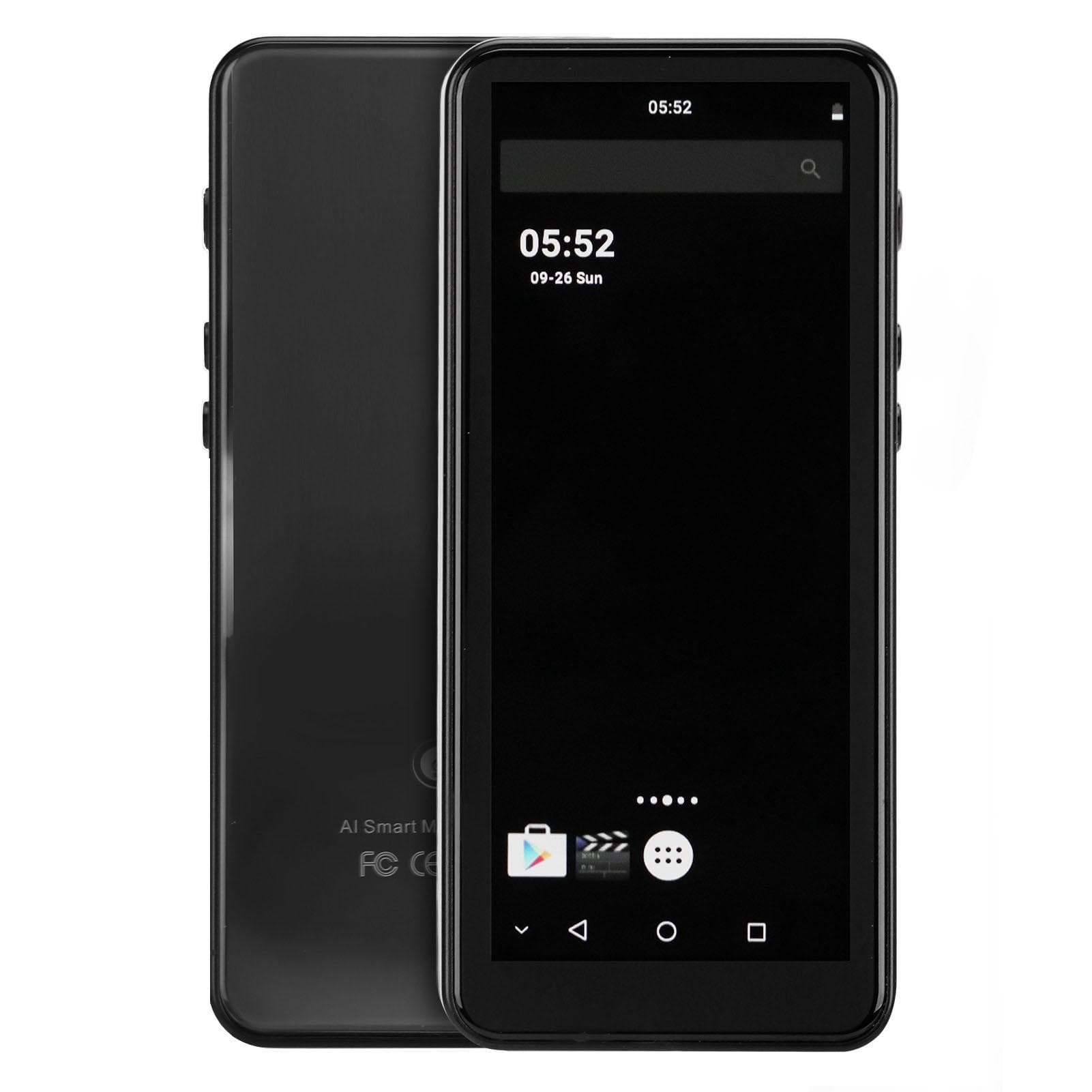4.0 Inch MP4 Player with Bluetooth and WiFi for Android 2050mAh Full Touch Screen Portable Music black