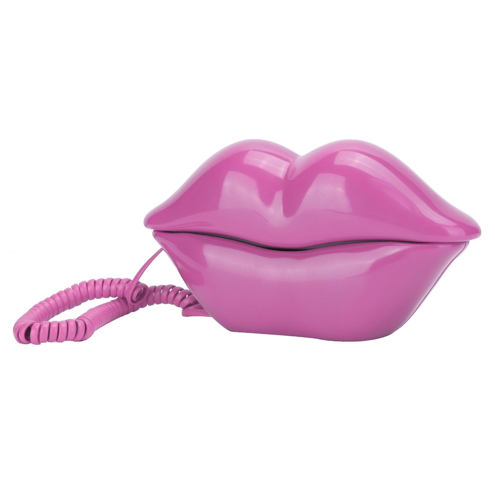 WX‑3016 Fashionable Funny Home Lip Telephone Number Storage Function with USUK Wiring rose red