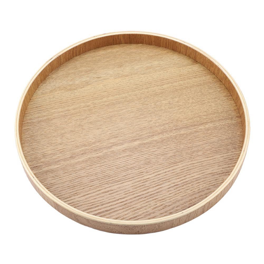 Wooden Serving Tray Plate for Tea Set Fruits Candies Food Home Decoration