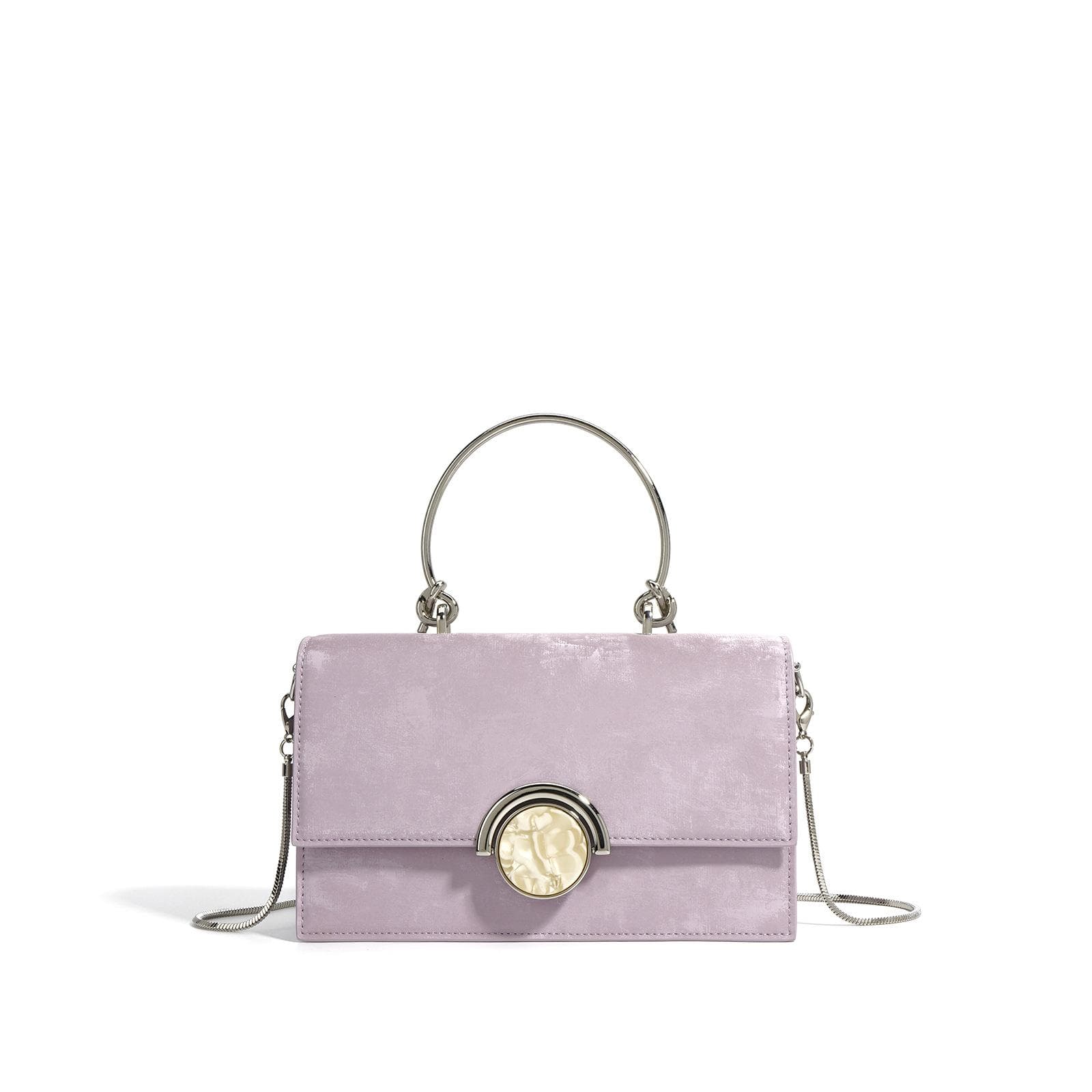 Summer Chinese Leather Bag Fish Bone Chain Bag High-quality Black Crossbody Bag Female Niche Design