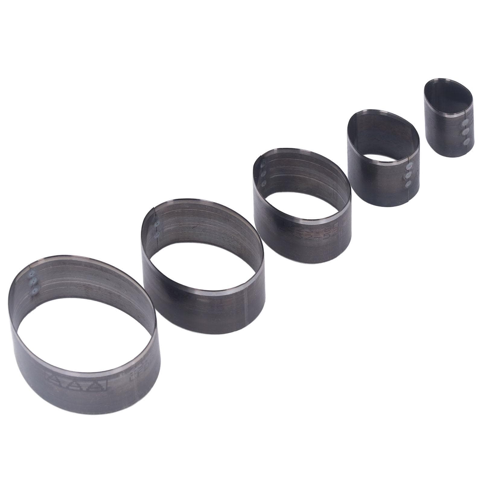 5PCS Leather Die Cutter Egg Shape Oval 20‑60mm Punching Die Set 5 Different Sizes High Carbon Steel