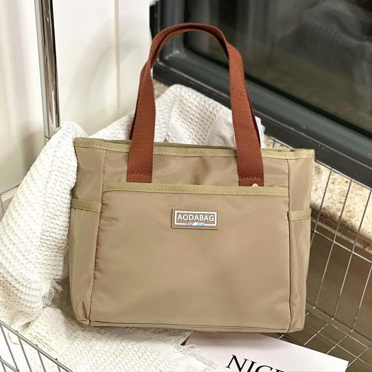Casual Women Tote Bag Classic Large Capacity Shoulder Bags Oxford 2024 Fashion Lightweight Travel Handbag Mommy Bags khaki