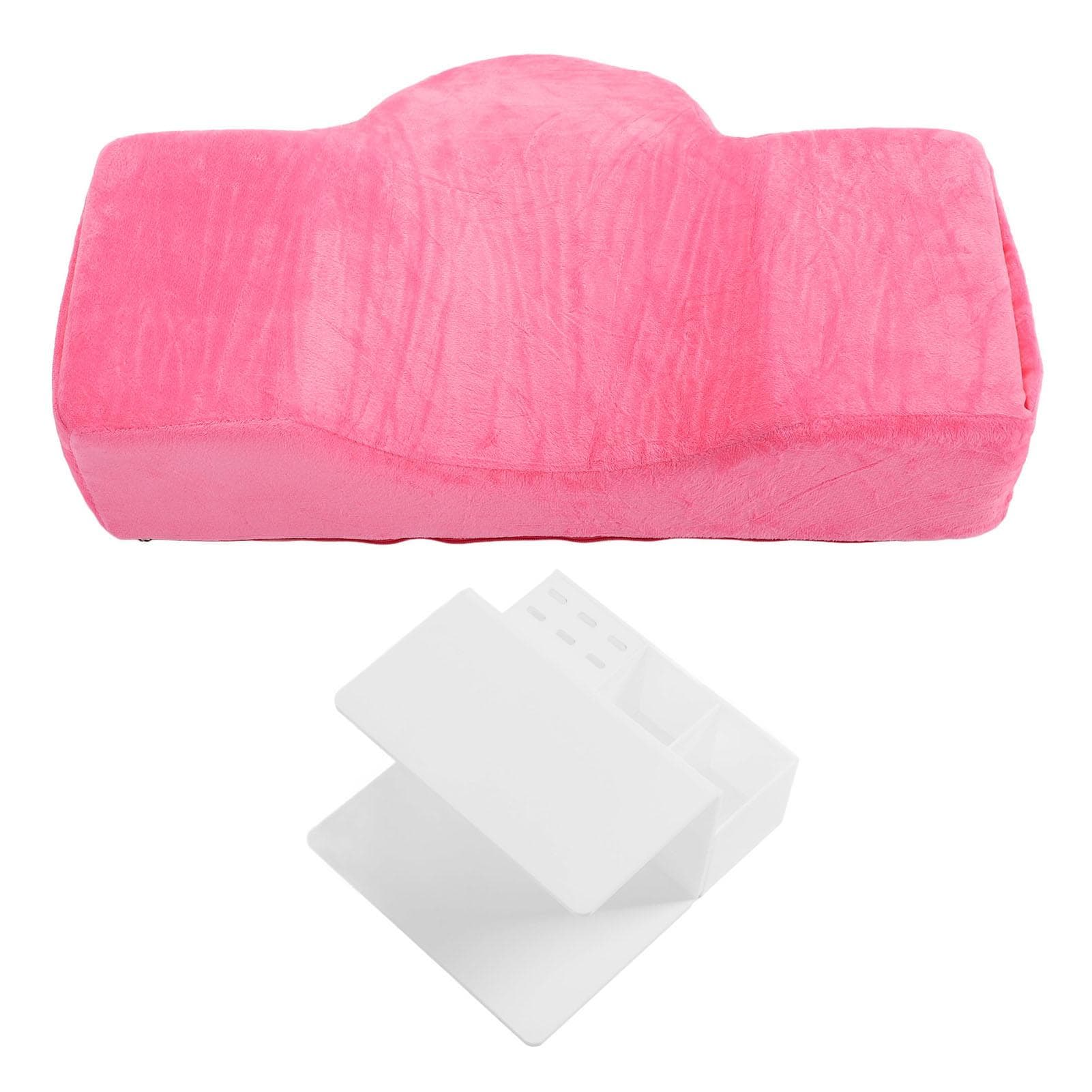 Eyelash Pillow with Shelf Acrylic Shelf Breathable Ergonomic Lash Bed Pillow with Shelf Organizer