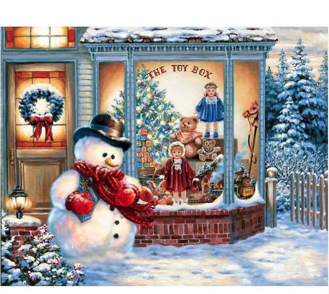 Christmas Tree DIY Diamond Painting Cross Stitch Picture Rhinestones Full Round Diamond Mosaic 20X30CM