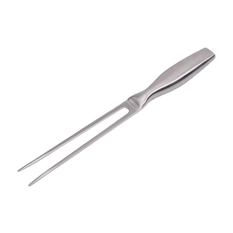 Stainless Steel Barbecue Fork Outdoor Picnic Home Cooking Food Fork Lengthened and Thickened Beef and Sheep Barbecue Fork 1pc