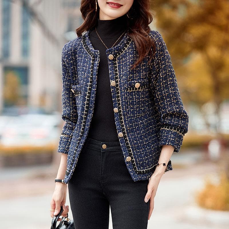 Woolen Short Jacket Women's Clothing Autumn, Winter and Autumn New Small Duffel Fashion Top L