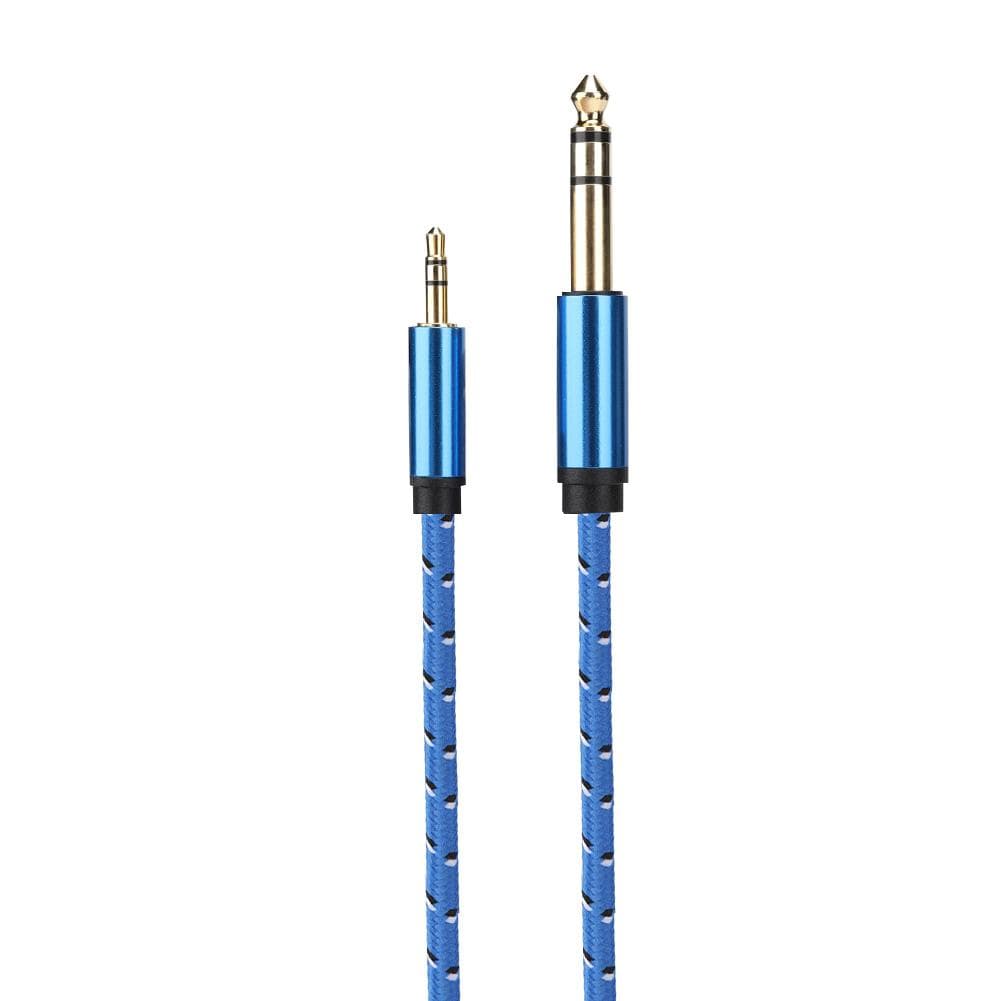 3.5mm Stereo Male to 6.35mm Stereo Male o Line for Amplifier Speaker Electric Guitar1M 1m / 3.3ft