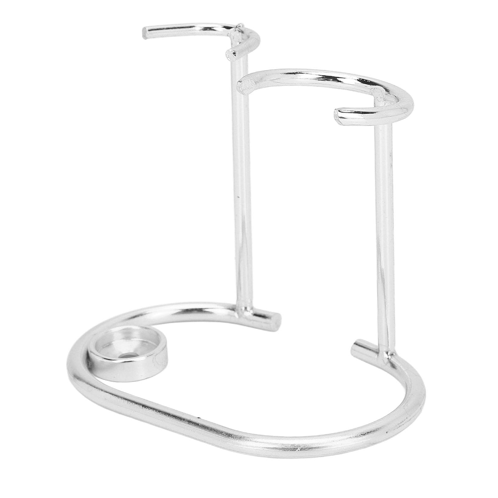 Razor Stand Safety Stainless Steel Modern Design Rustless Durable Small Portable Shaving Brush silver