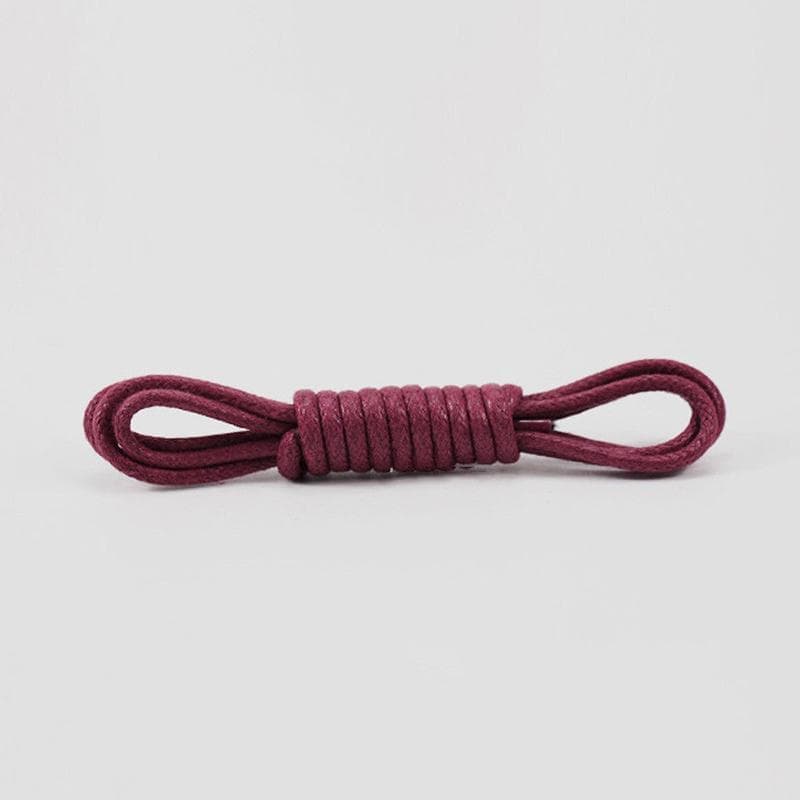 Fashion 60-180cm Round Waxed Leather Shoelaces Cord Luxury Women Men Shoe Laces Strings 140cm brown-nose