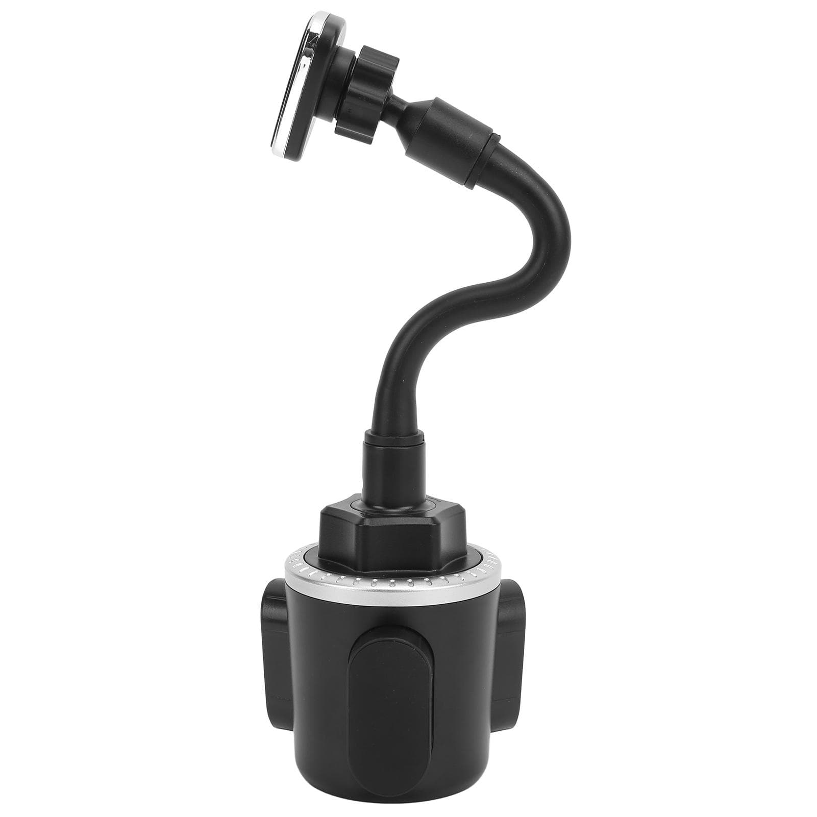 Universal Car Cup Phone Holder Magnetic Cup Holder Phone Mount with 360 degrees  Adjustable Gooseneck silver
