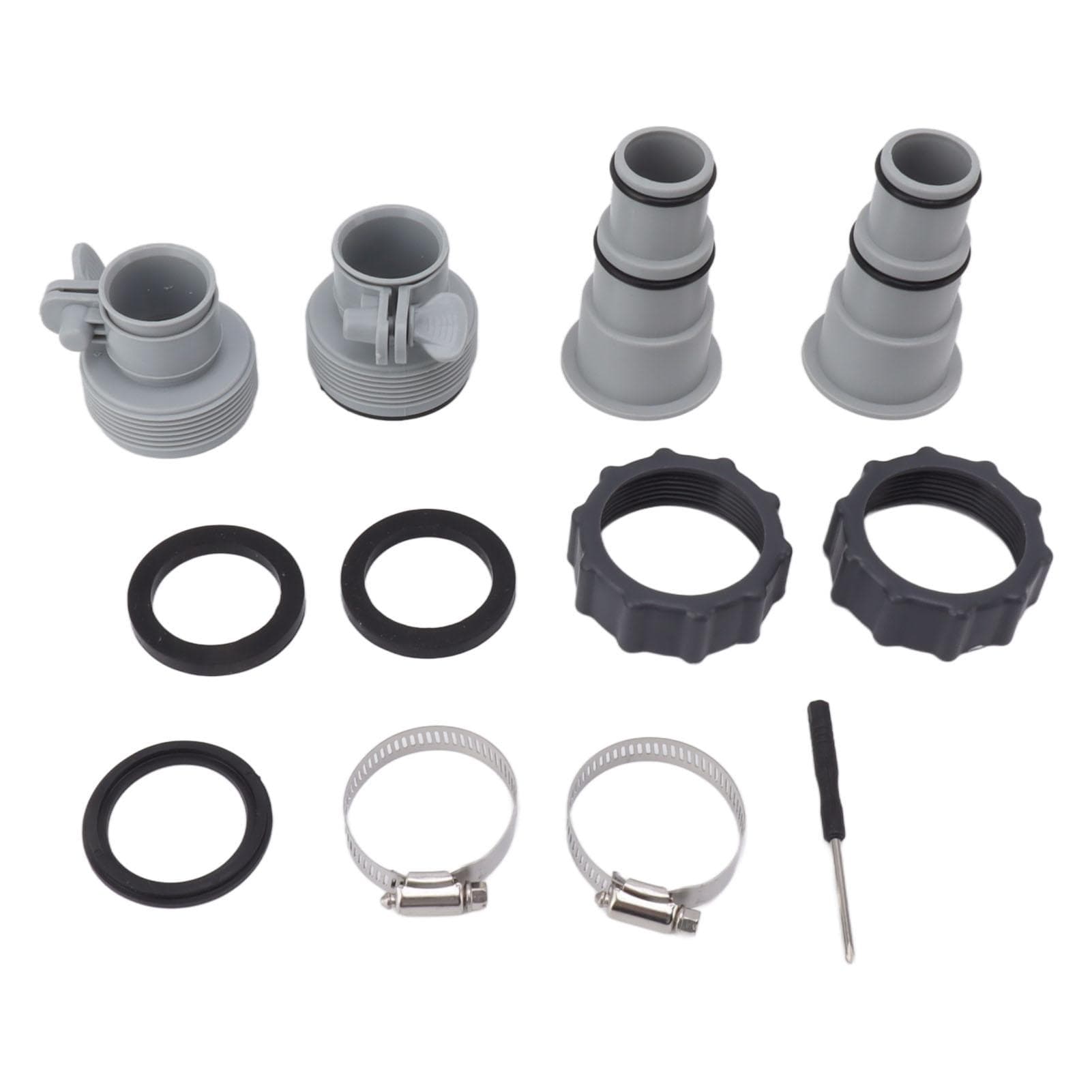 Pool Hose Adapter Replacement Hose Adapter with Collar for Threaded Connection Pumps