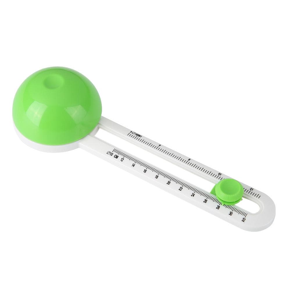 Circle Cutter Round Cutting Knife Patchwork Compass Circle Scrapbooking Cards Cutters Round Paper-Cutting DIY Tool Accessories green