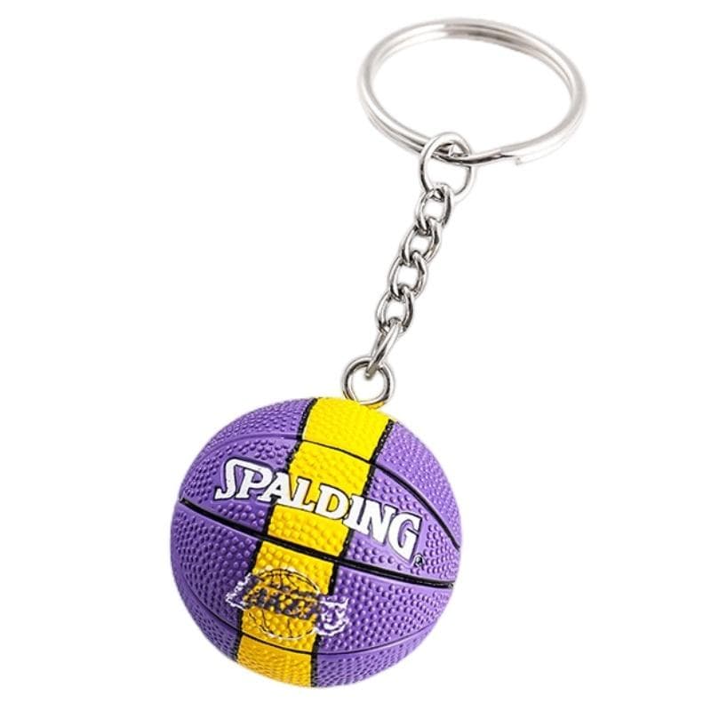Leather Basketball Keychain With James Curry Durant Kobe Harden And Irving Pendants Lakers