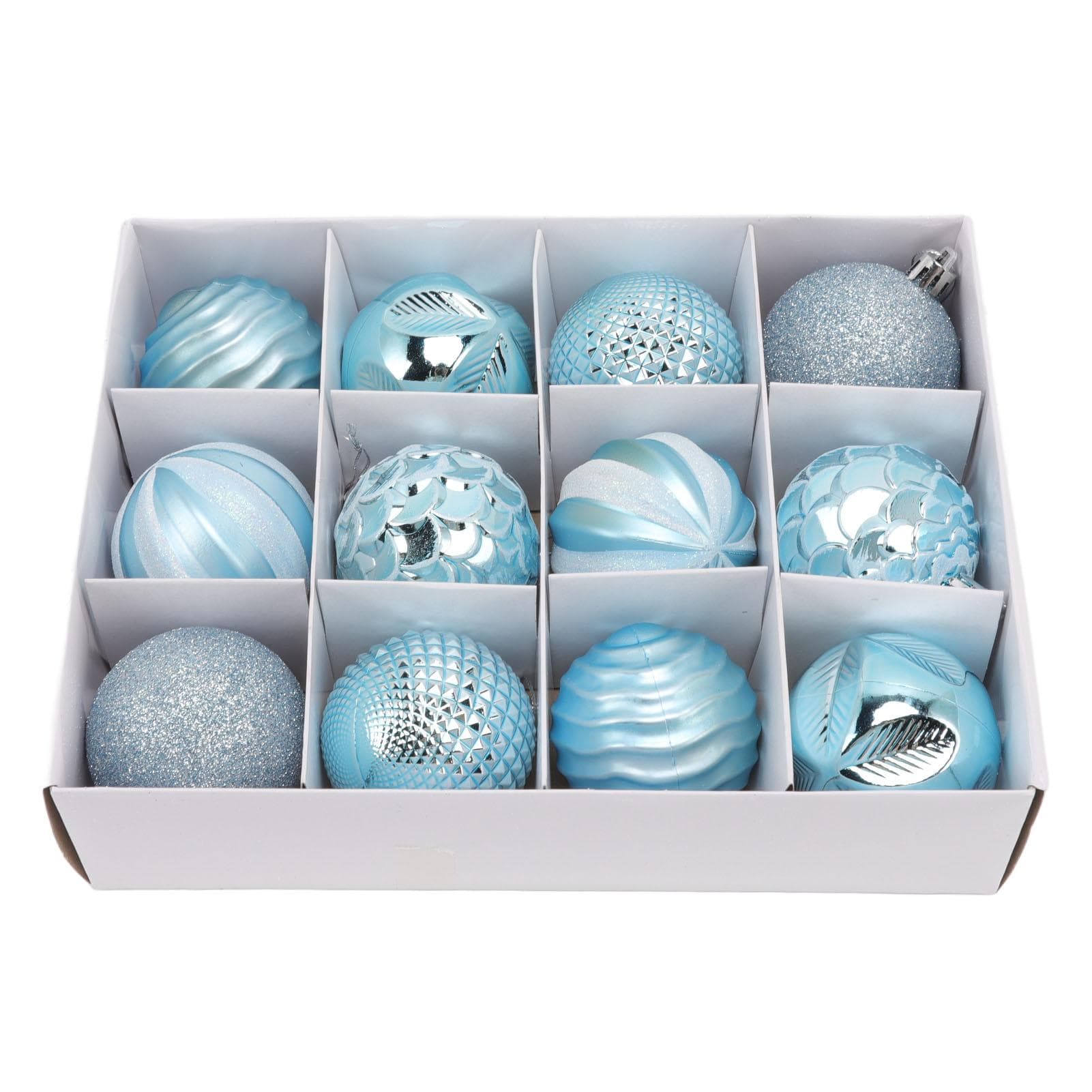 Christmas Tree Balls Ornaments Christmas Tree Decorations for Family Parties Garden Dinners blue