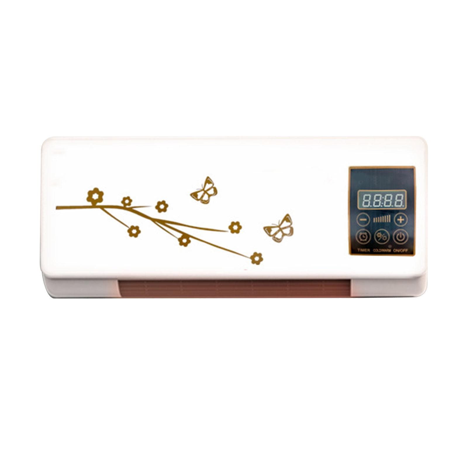 Wall Mount Electric Heater Space Heater Quick Heating Remote Control Display Low Noise Operation EU Plug 220V