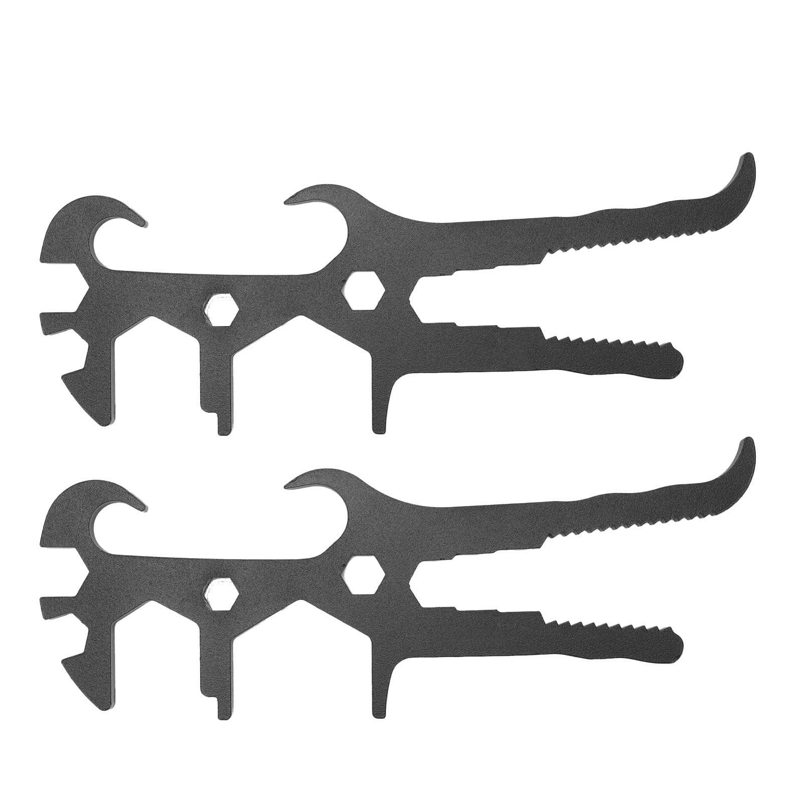 2Pcs Bucket Opener Tool Metal Paint Can Barrel Lid 14 in 1 Multifunction Professional Labor Saving