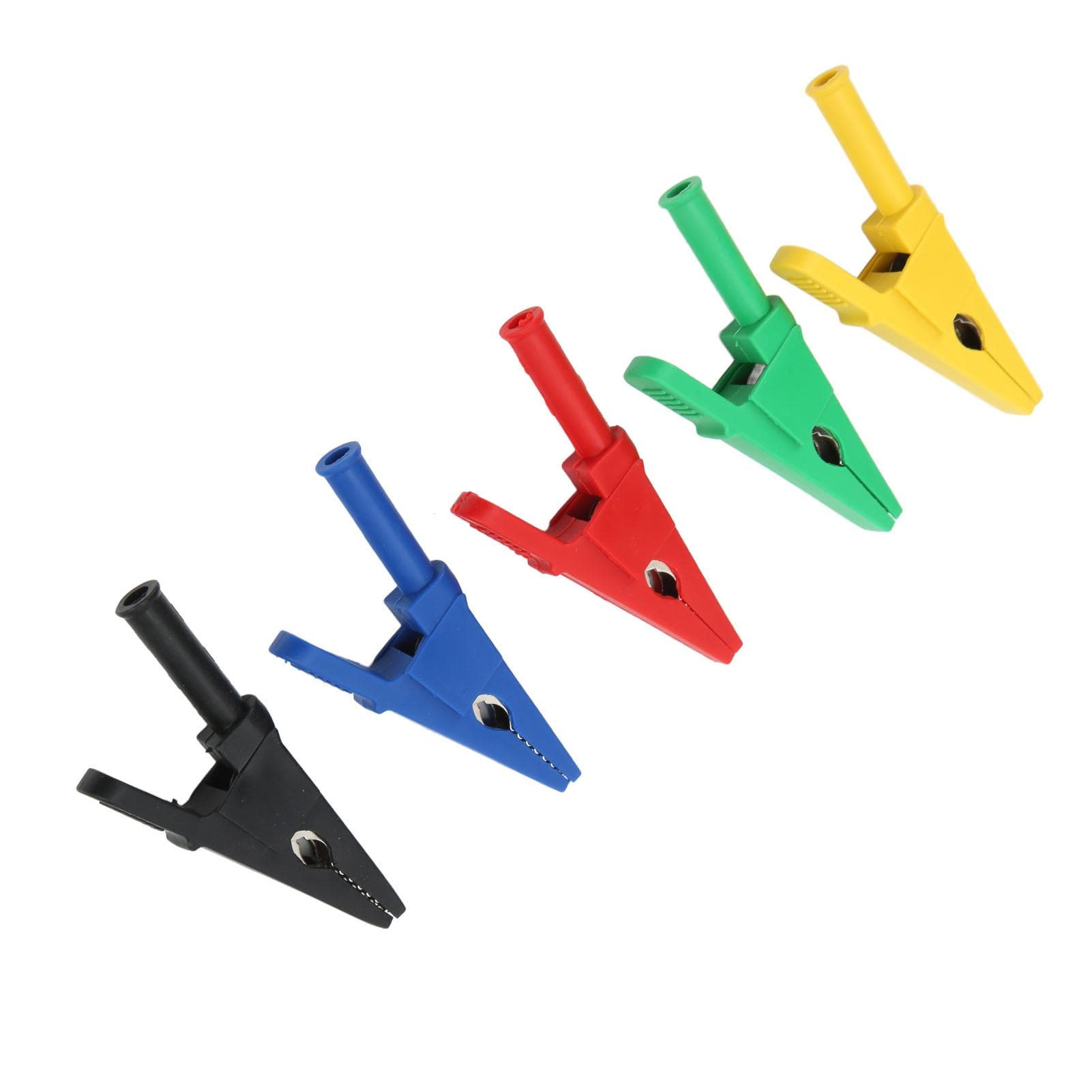 10Pcs Electric Test Clips 20mm Opening Good Thermal Conductivity Reliable Safety Type Test Clamp