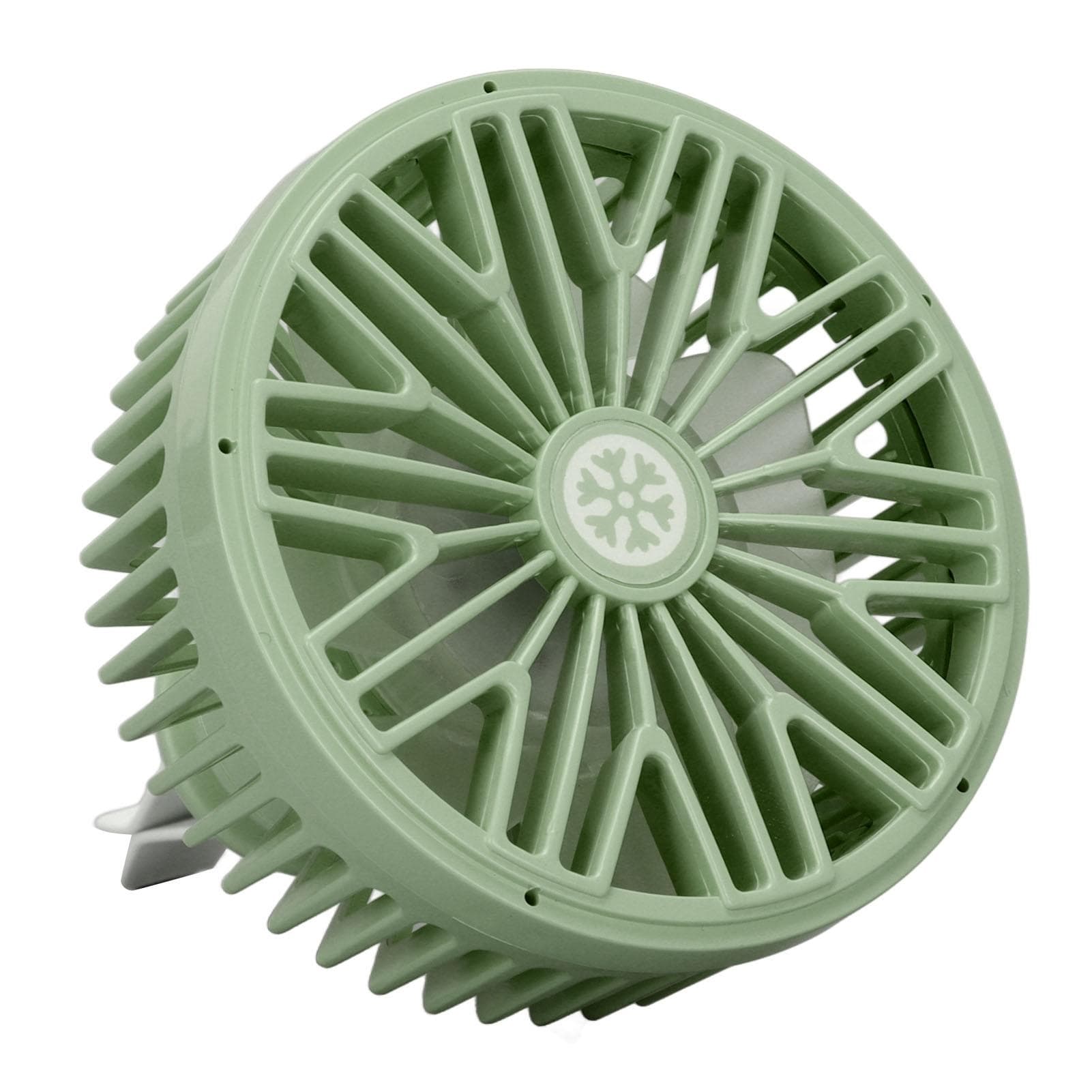 Car Cooling Fan 5V Electric Air Circulation Fan USB Connector 360 Degree Rotation Portable Fan for green